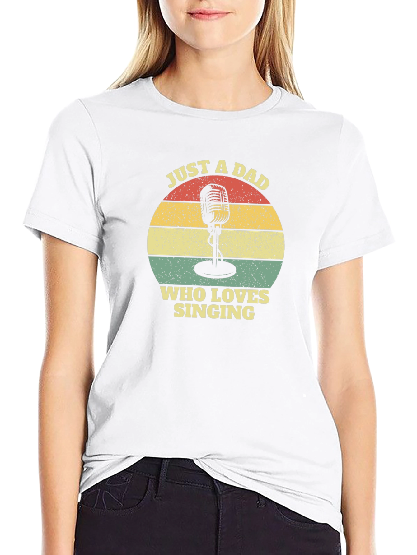 Dad Who Loves Singing T-Shirt