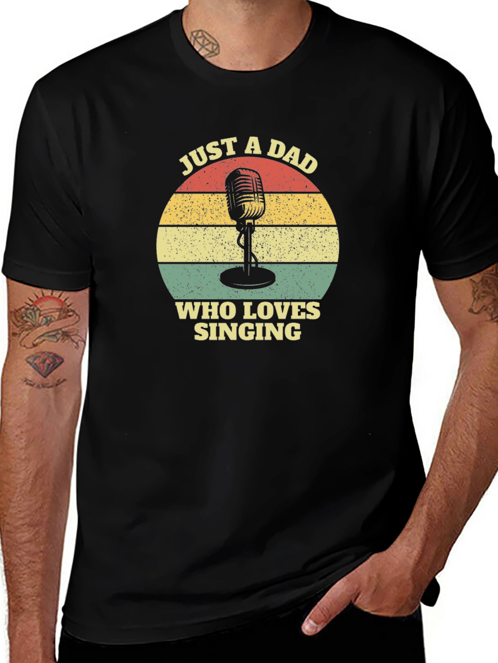 Dad Who Loves Singing T-Shirt