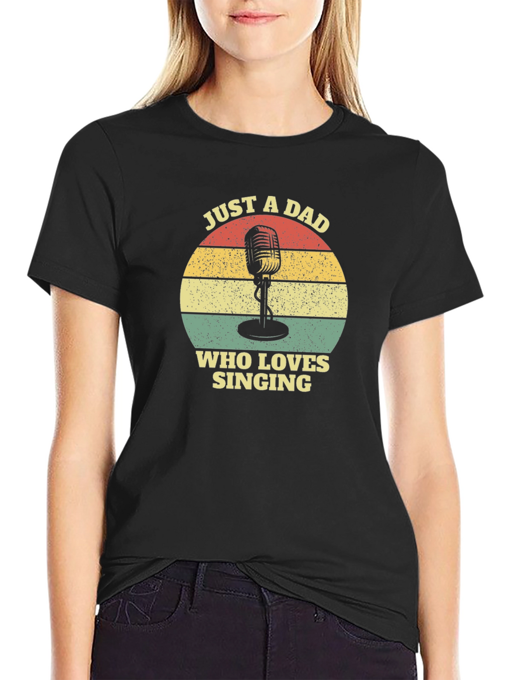 Dad Who Loves Singing T-Shirt