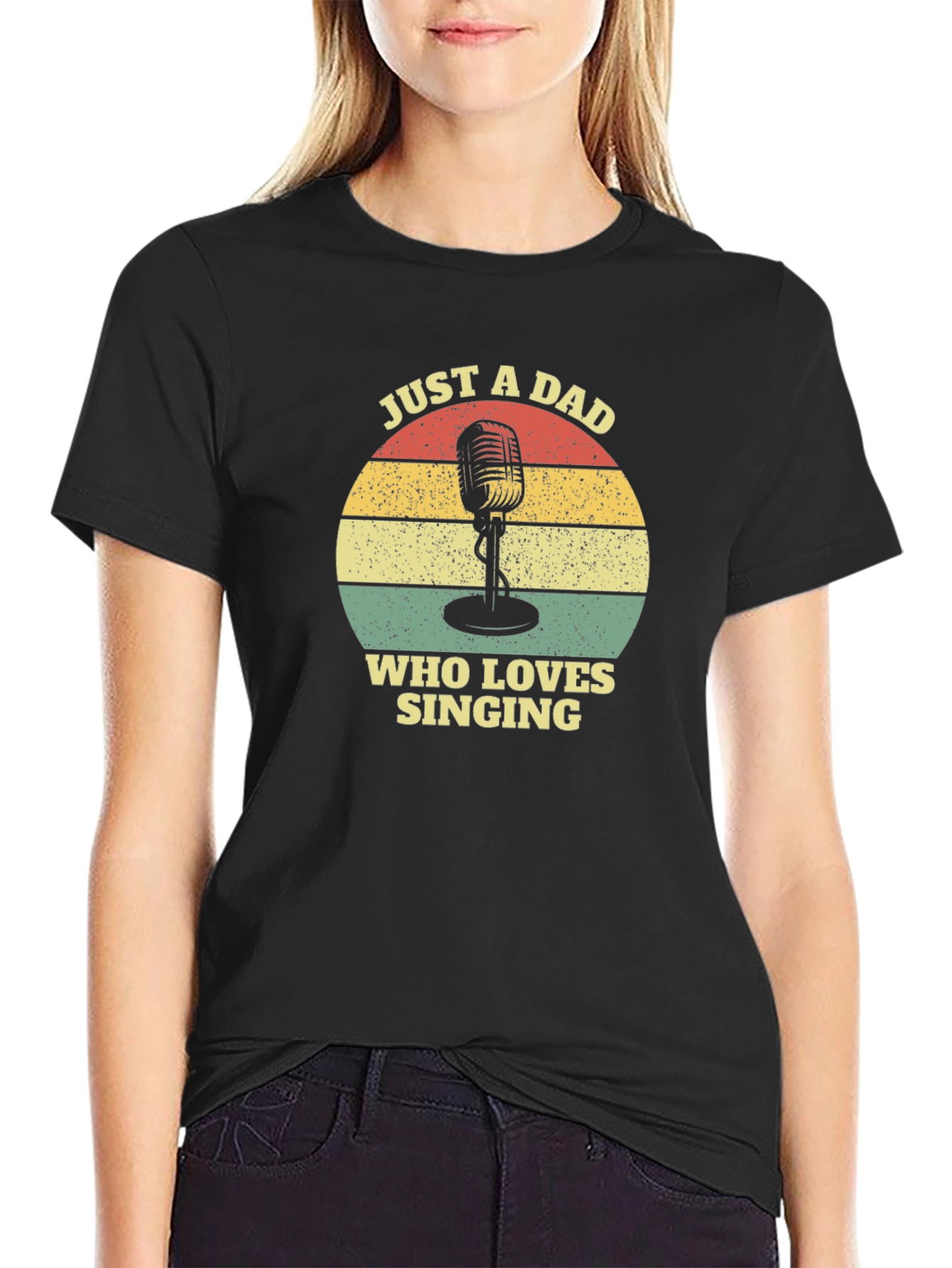 Dad Who Loves Singing T-Shirt