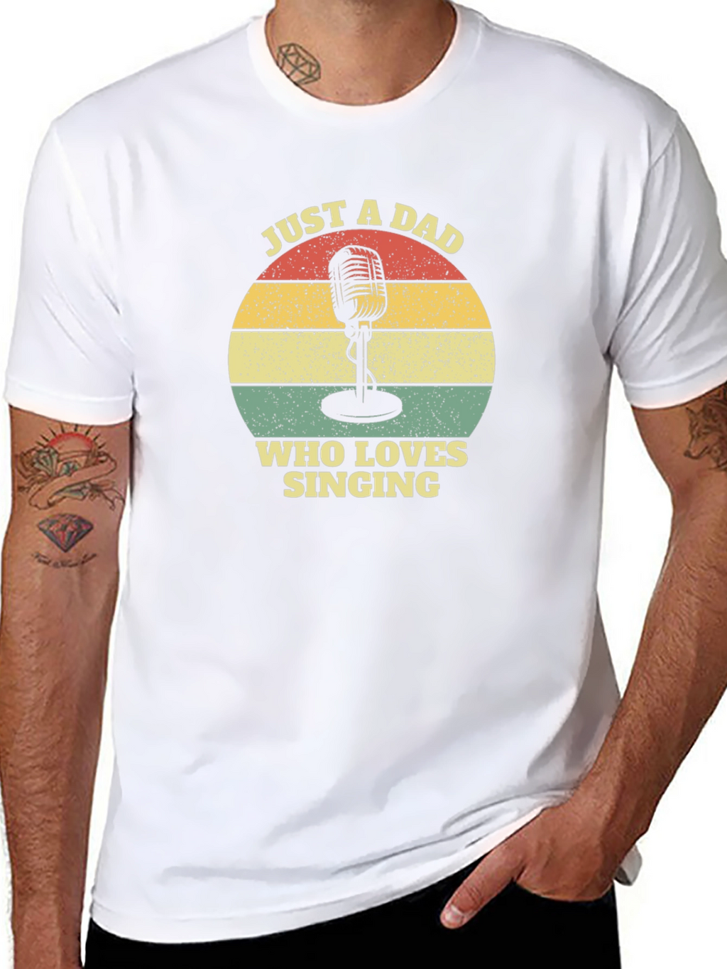 Dad Who Loves Singing T-Shirt