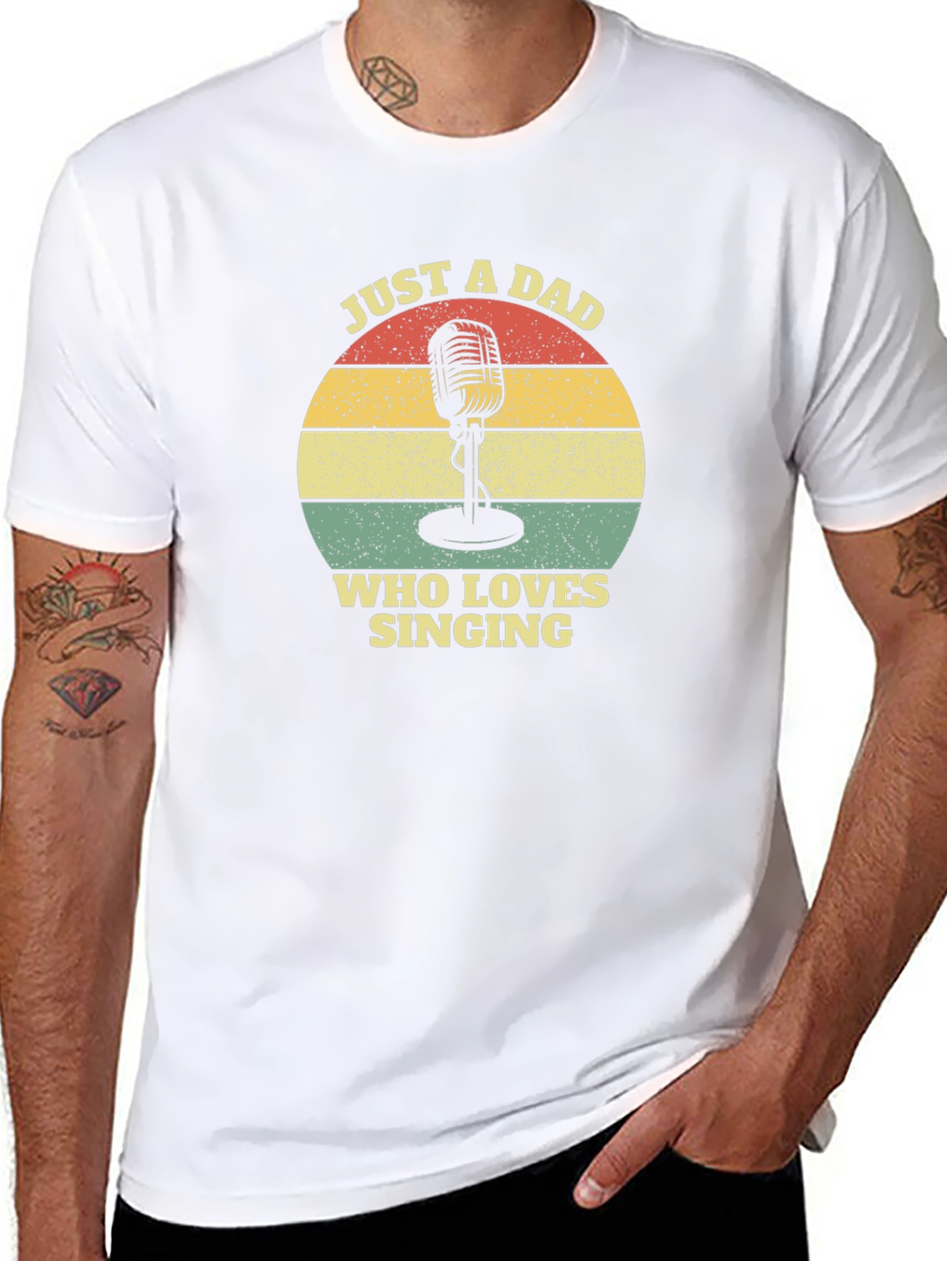 Dad Who Loves Singing T-Shirt