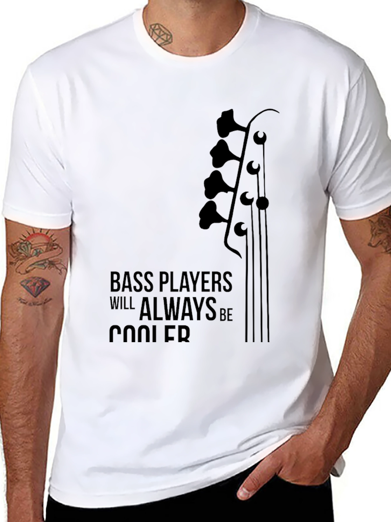 Bass Players Will Always Be Cooler Graphic T-Shirt