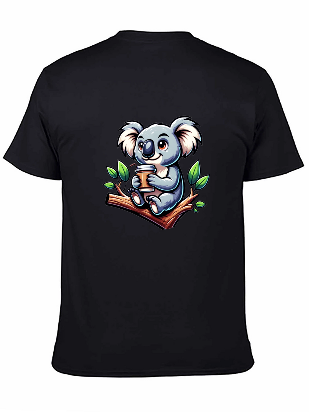 Koala Coffee T-Shirt - Cute Cartoon Design