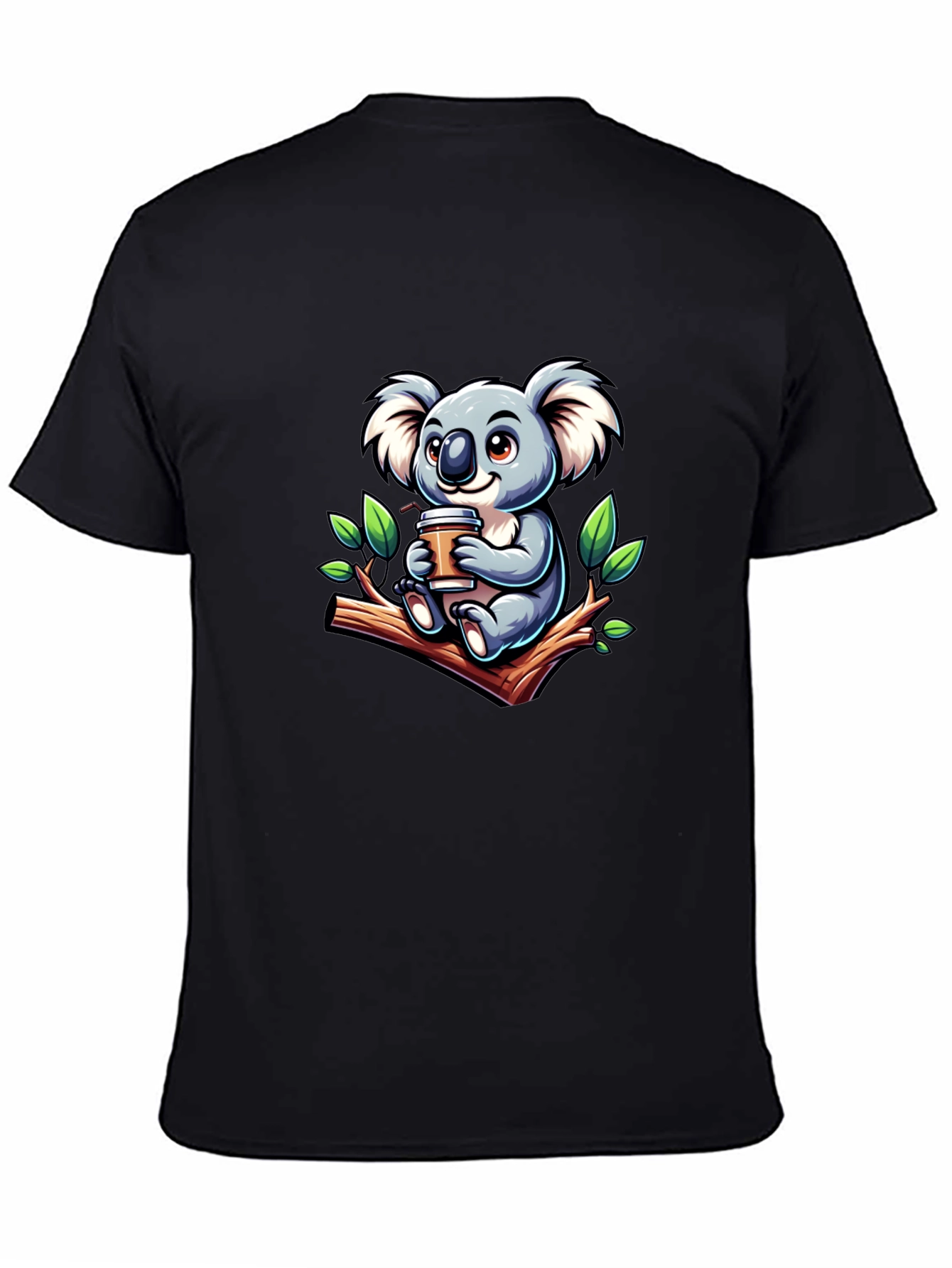 Koala Coffee T-Shirt - Cute Cartoon Design