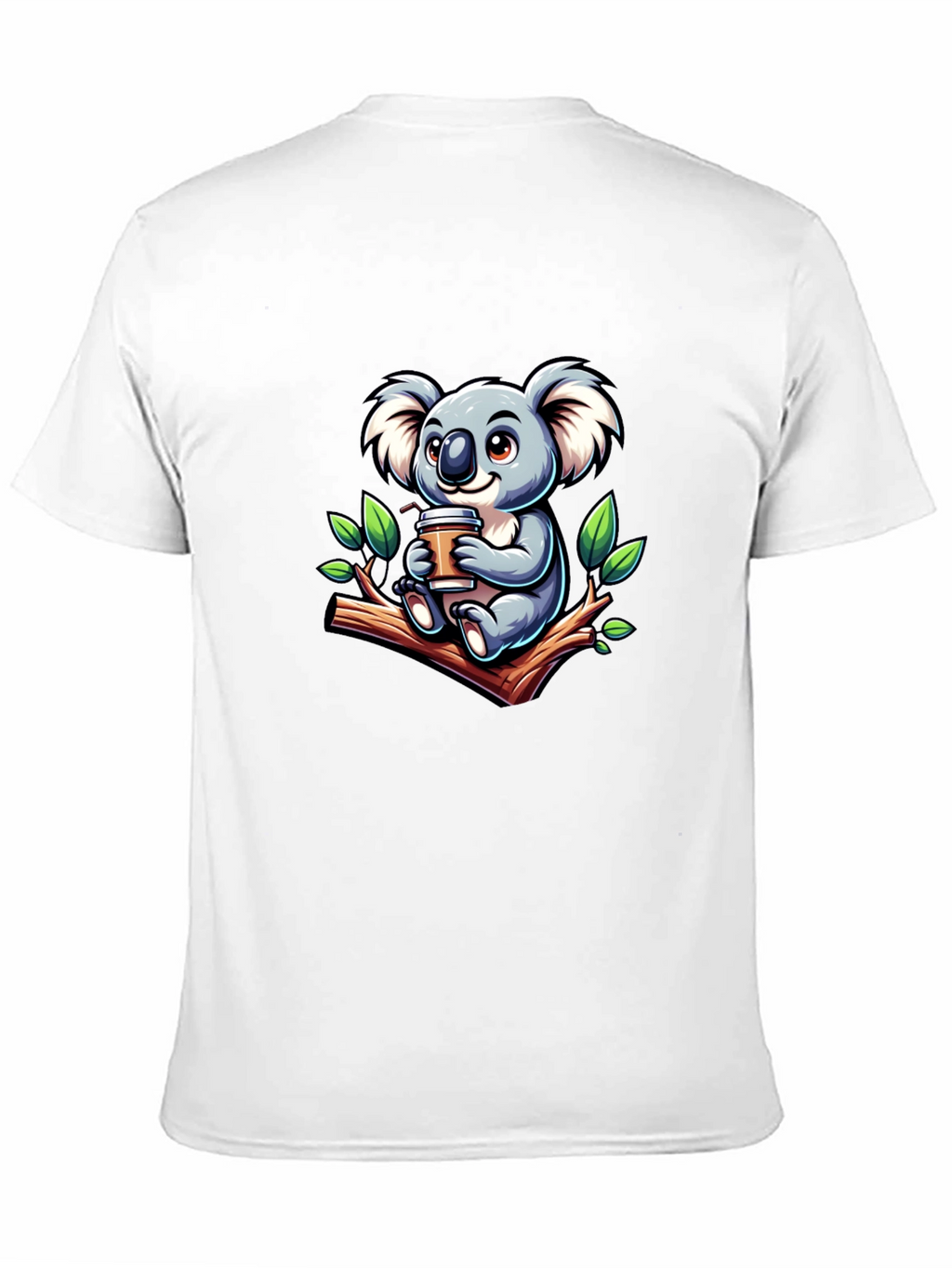 Koala Coffee T-Shirt - Cute Cartoon Design