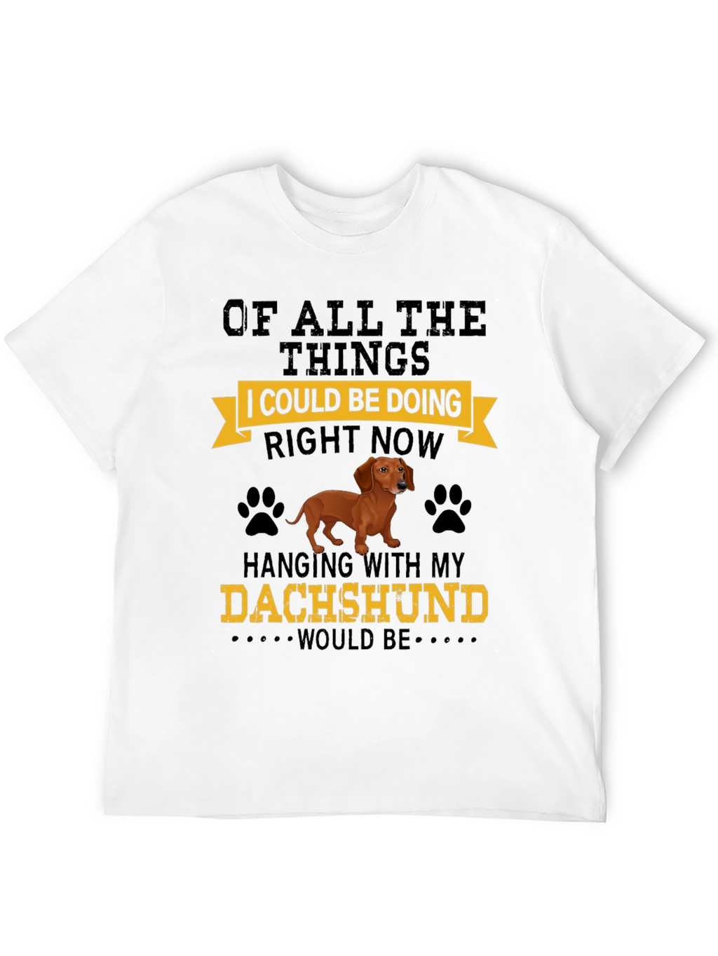 Dachshund Lover T-Shirt: Hanging with My Dog