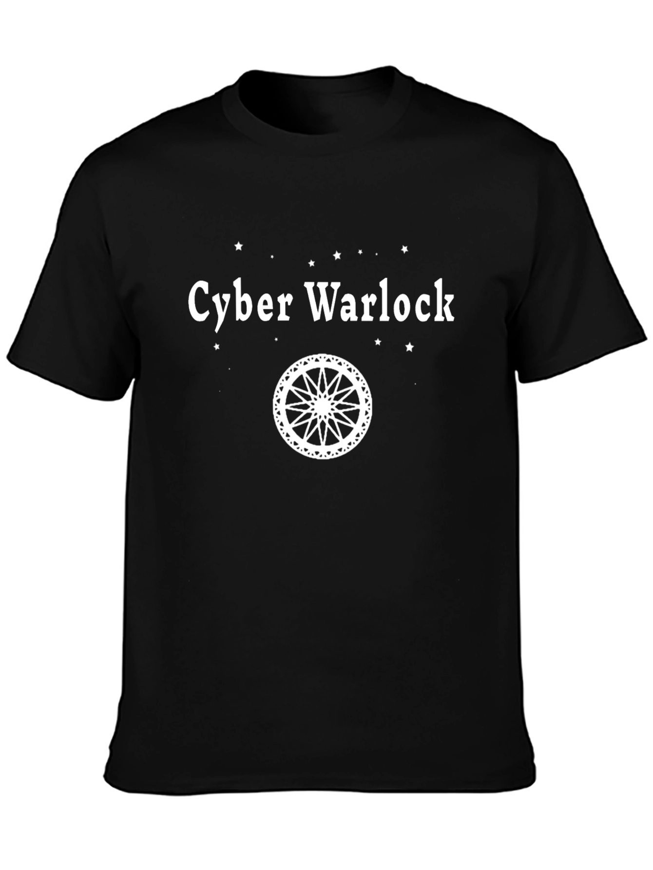 Cyber Warlock Black T-Shirt