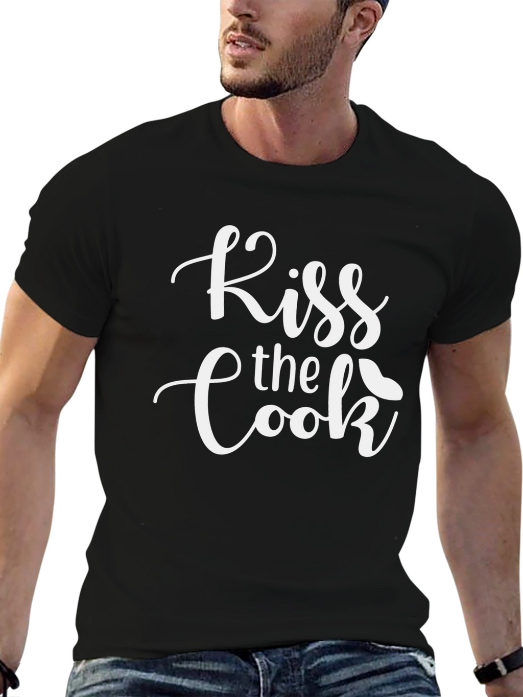 Kiss the Cook Graphic Tee - Fun Chef Apparel