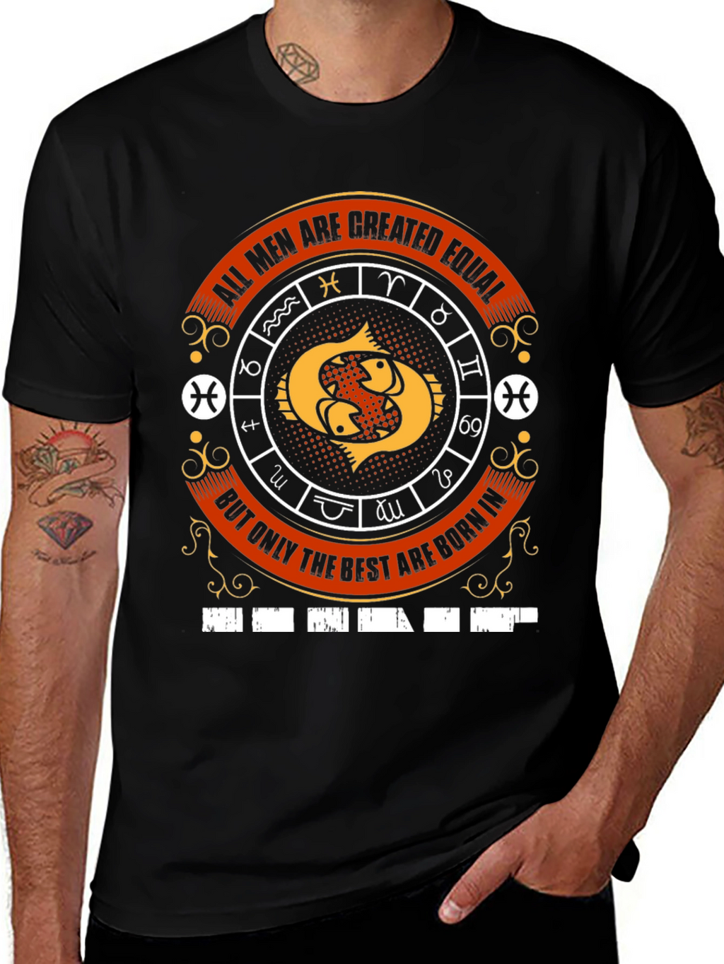 Pisces Zodiac Mens T-Shirt