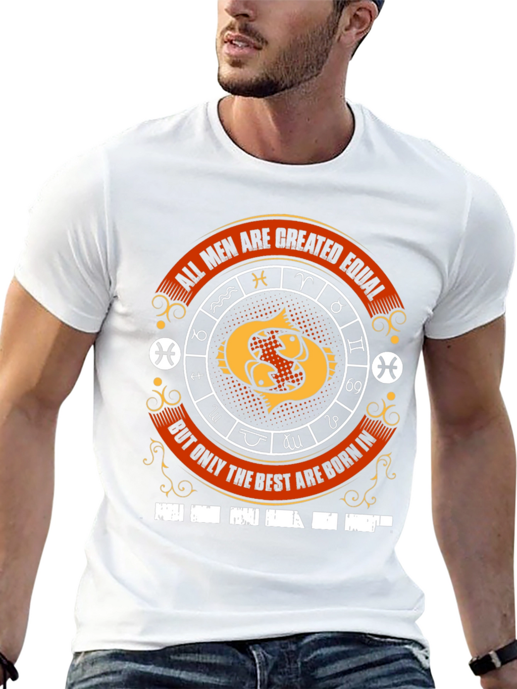 Pisces Zodiac Mens T-Shirt