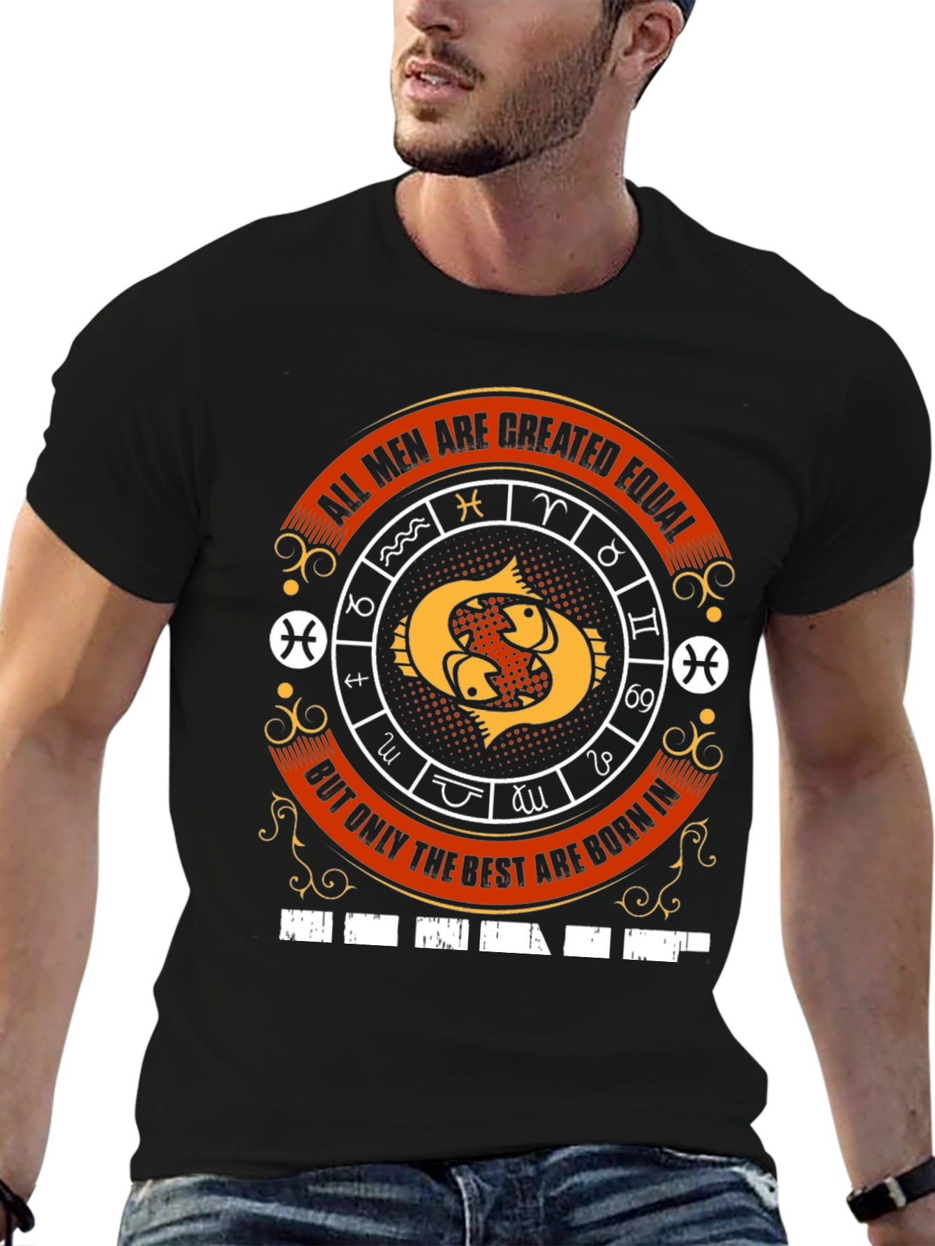 Pisces Zodiac Mens T-Shirt