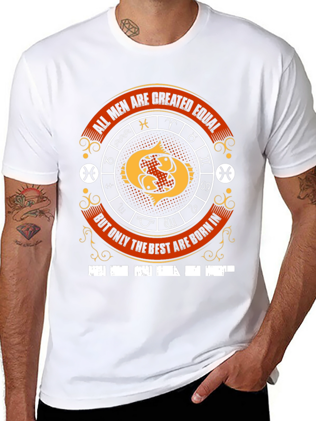 Pisces Zodiac Mens T-Shirt