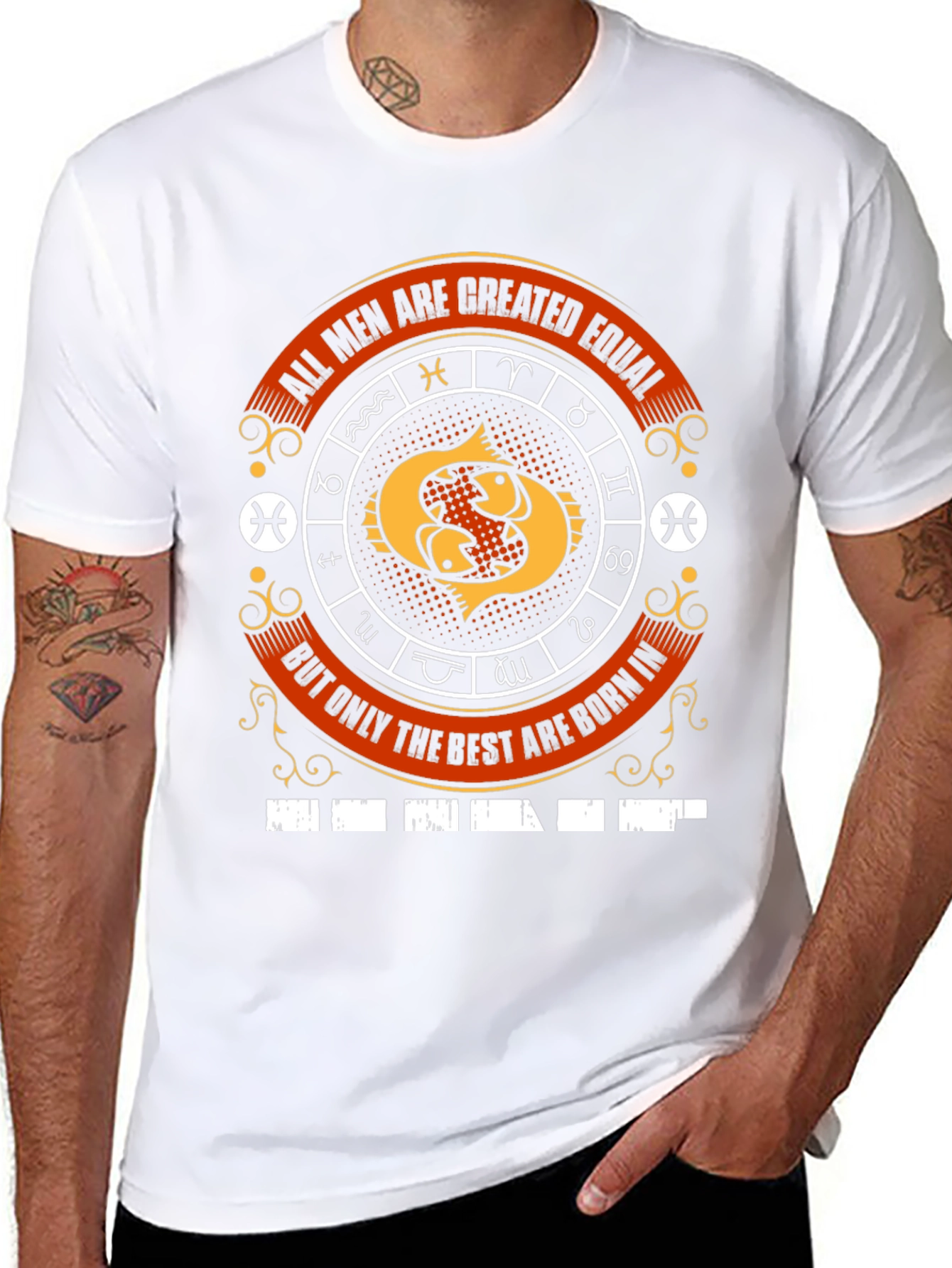 Pisces Zodiac Mens T-Shirt