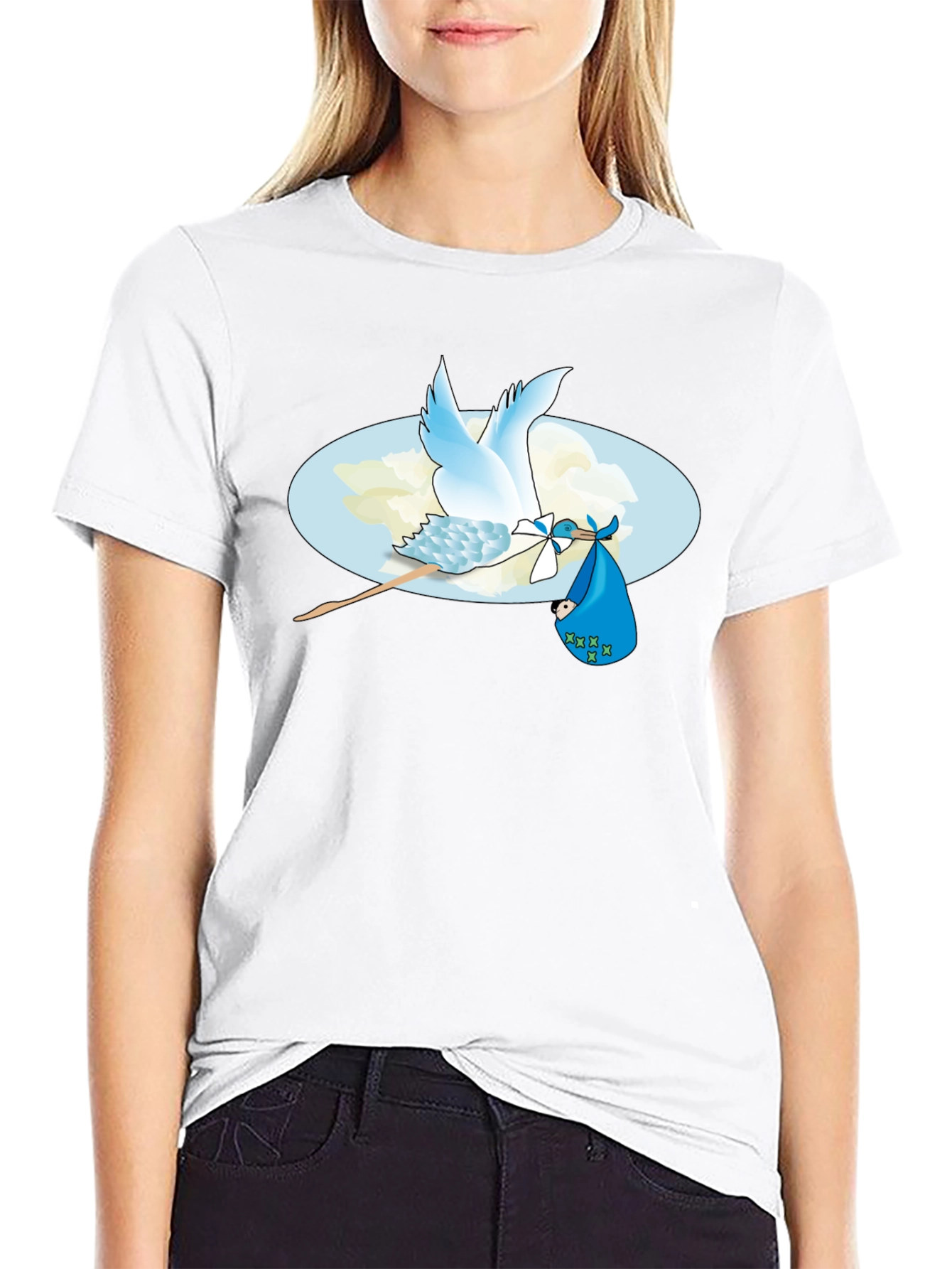 Stork Baby Delivery Graphic Tee