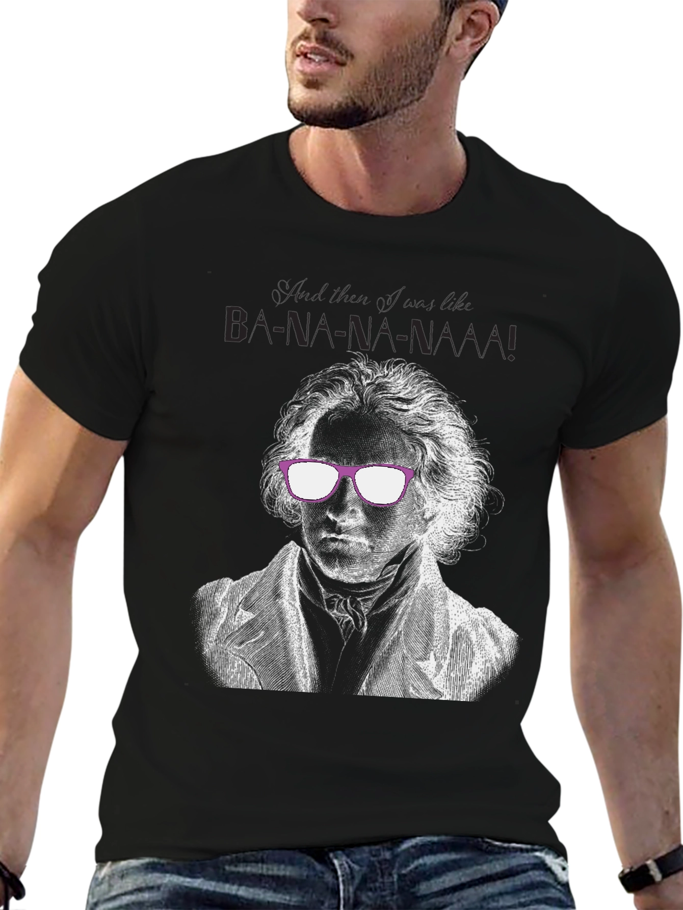 Beethoven Banana Funny Graphic T-Shirt