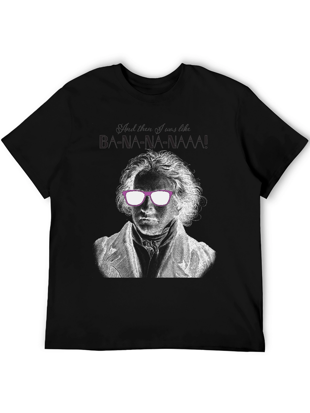 Beethoven Banana Funny Graphic T-Shirt