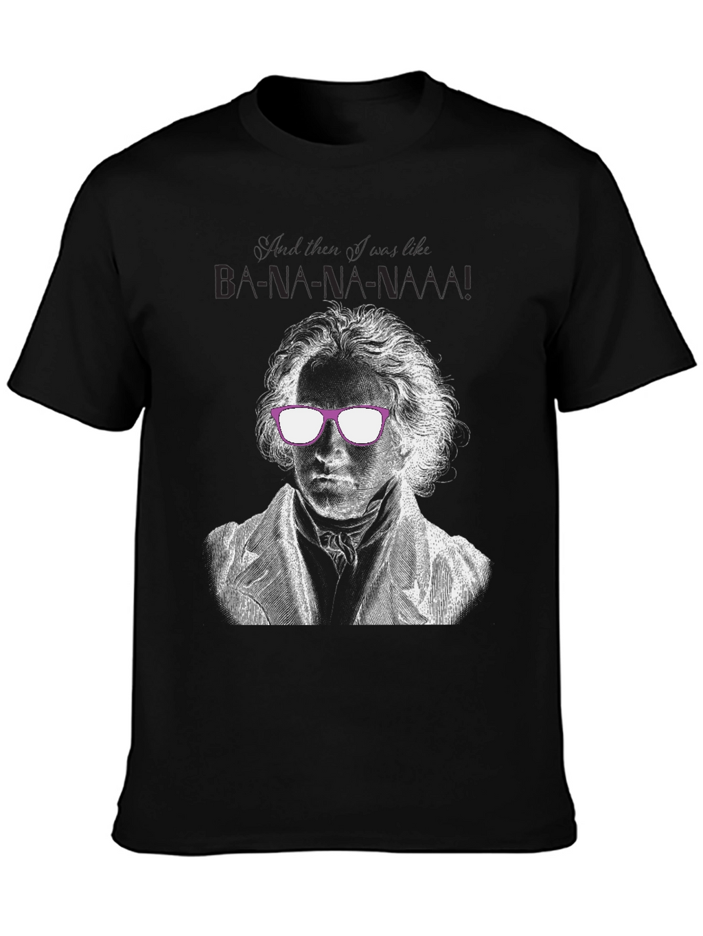 Beethoven Banana Funny Graphic T-Shirt