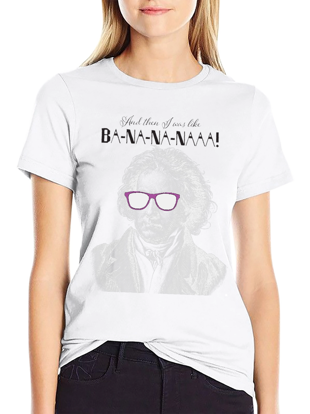 Beethoven Banana Funny Graphic T-Shirt