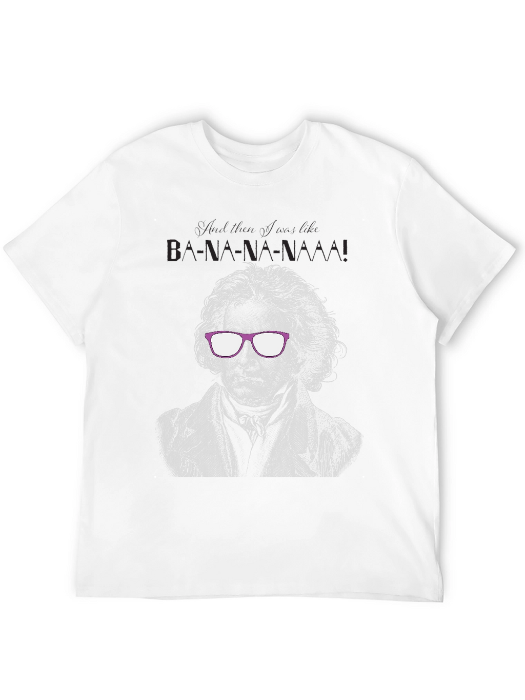 Beethoven Banana Funny Graphic T-Shirt