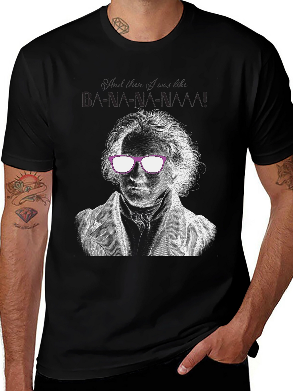 Beethoven Banana Funny Graphic T-Shirt
