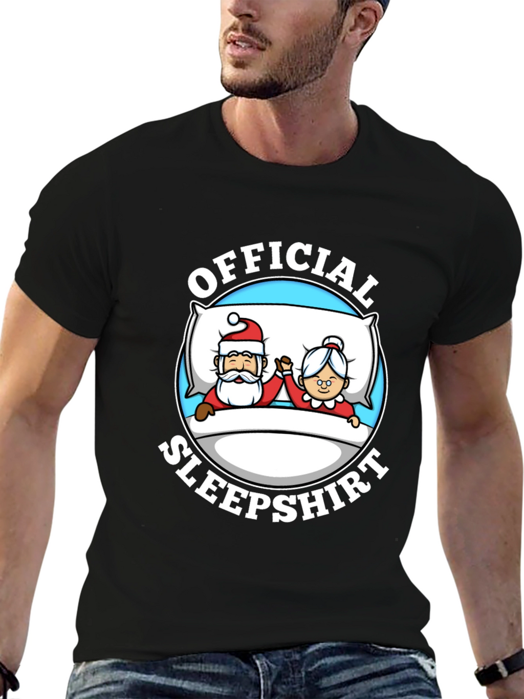 Official Santa Sleepshirt Graphic Tee