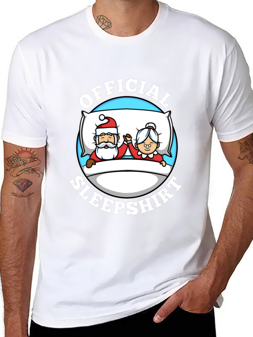 Official Santa Sleepshirt Graphic Tee