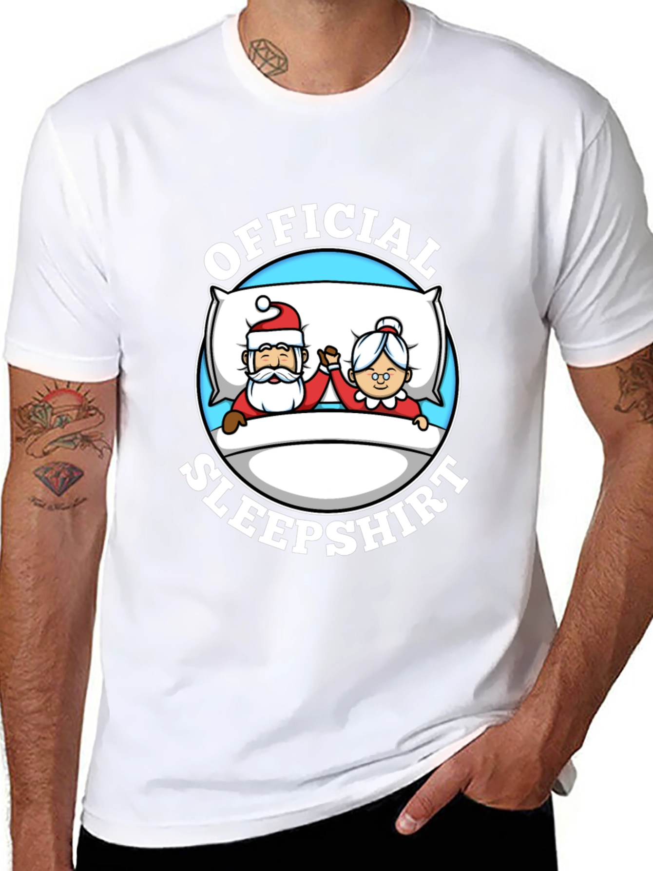 Official Santa Sleepshirt Graphic Tee