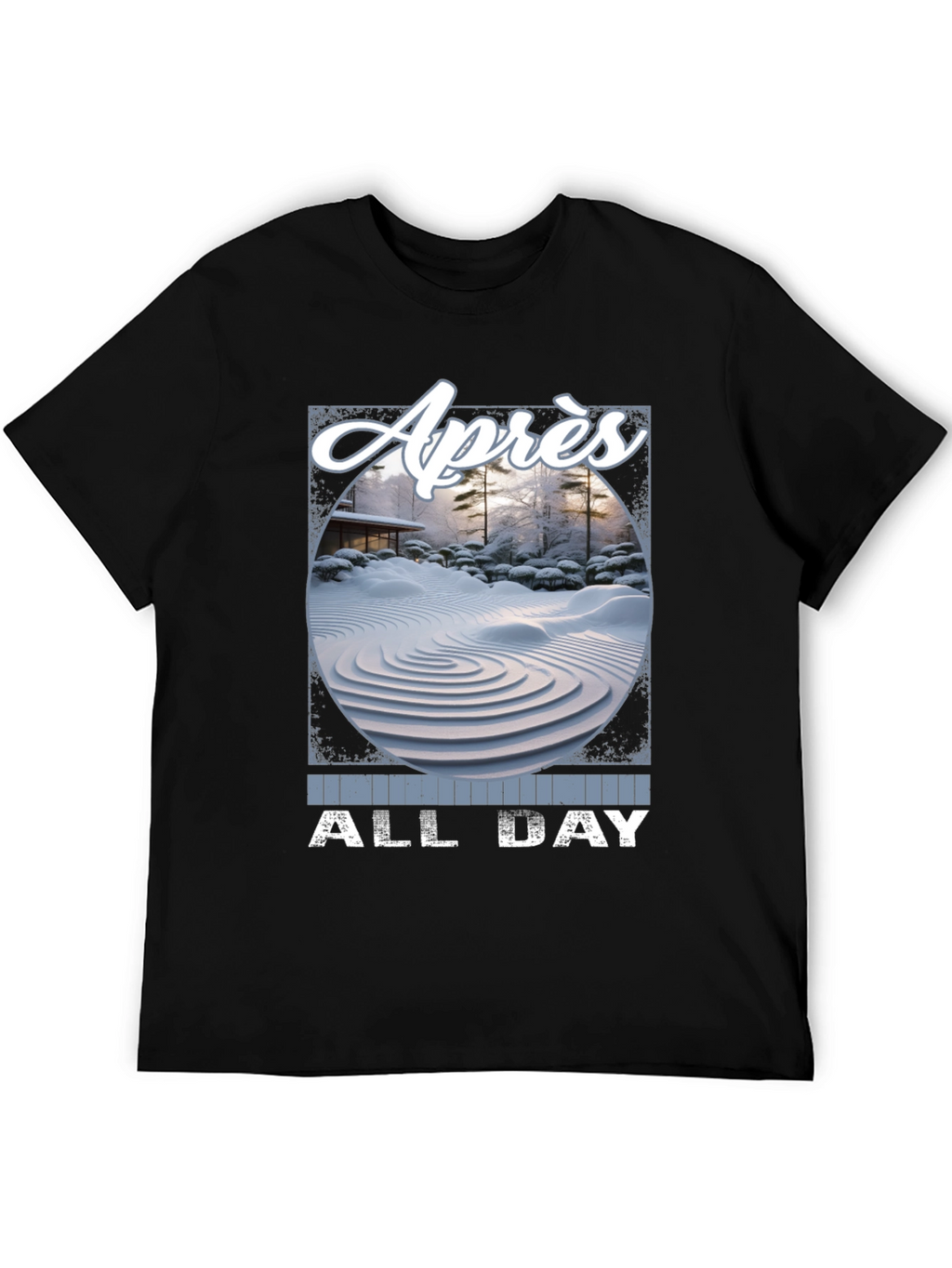 Après All Day T-Shirt - Winter Zen Garden Design
