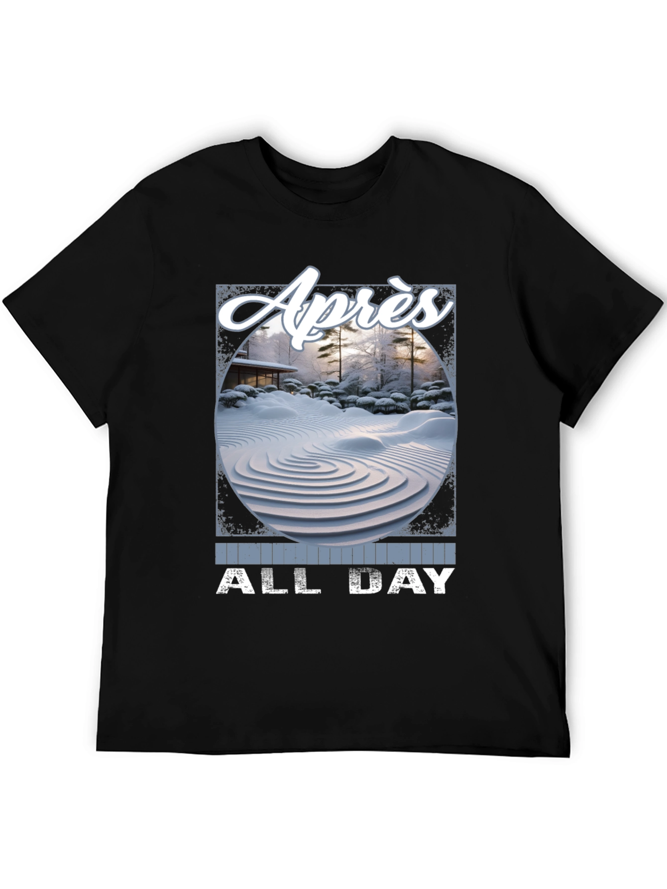 Après All Day T-Shirt - Winter Zen Garden Design