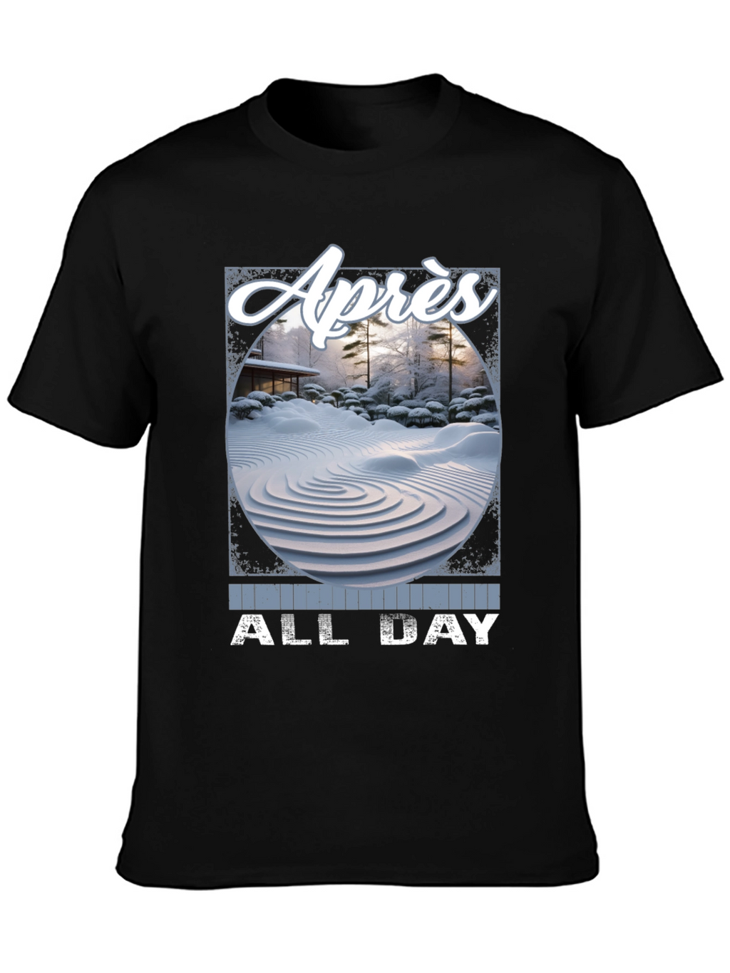 Après All Day T-Shirt - Winter Zen Garden Design