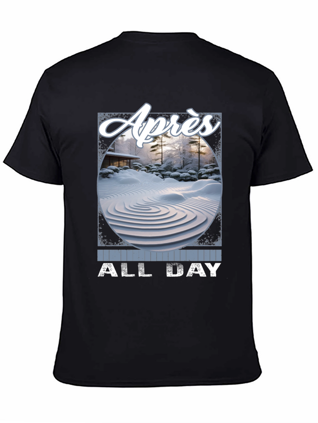 Après All Day T-Shirt - Winter Zen Garden Design