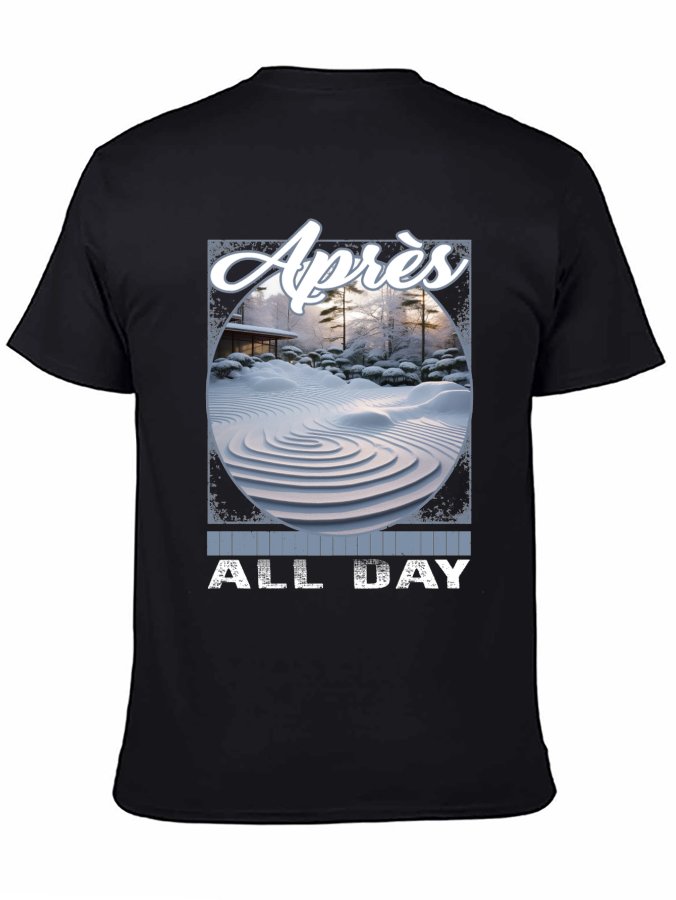 Après All Day T-Shirt - Winter Zen Garden Design