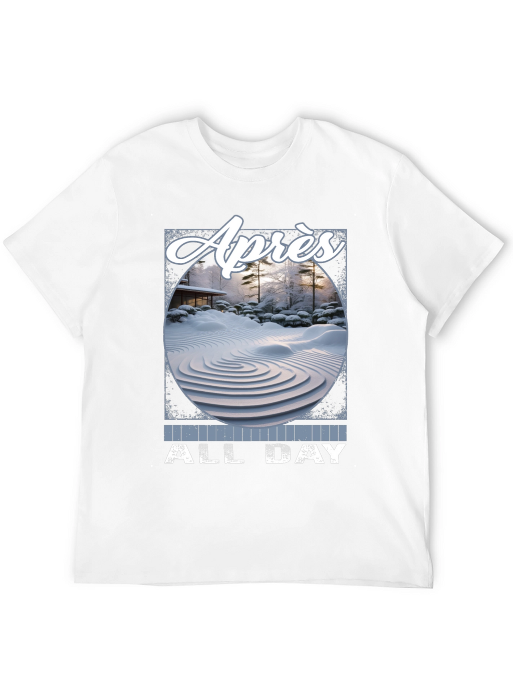 Après All Day T-Shirt - Winter Zen Garden Design