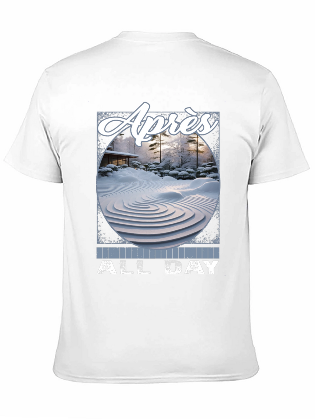 Après All Day T-Shirt - Winter Zen Garden Design