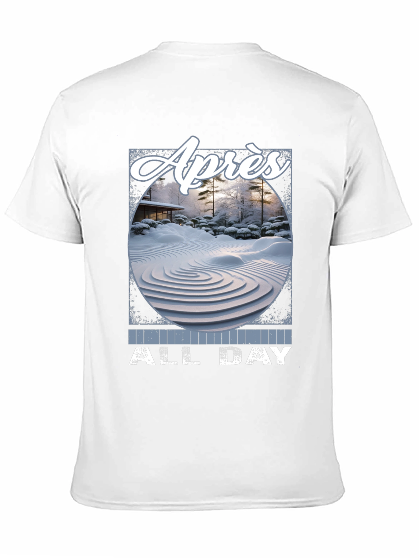 Après All Day T-Shirt - Winter Zen Garden Design