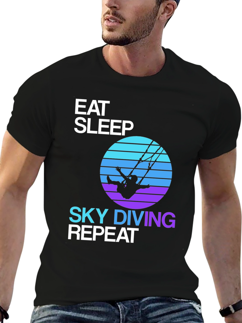 Eat Sleep Skydiving Repeat T-Shirt