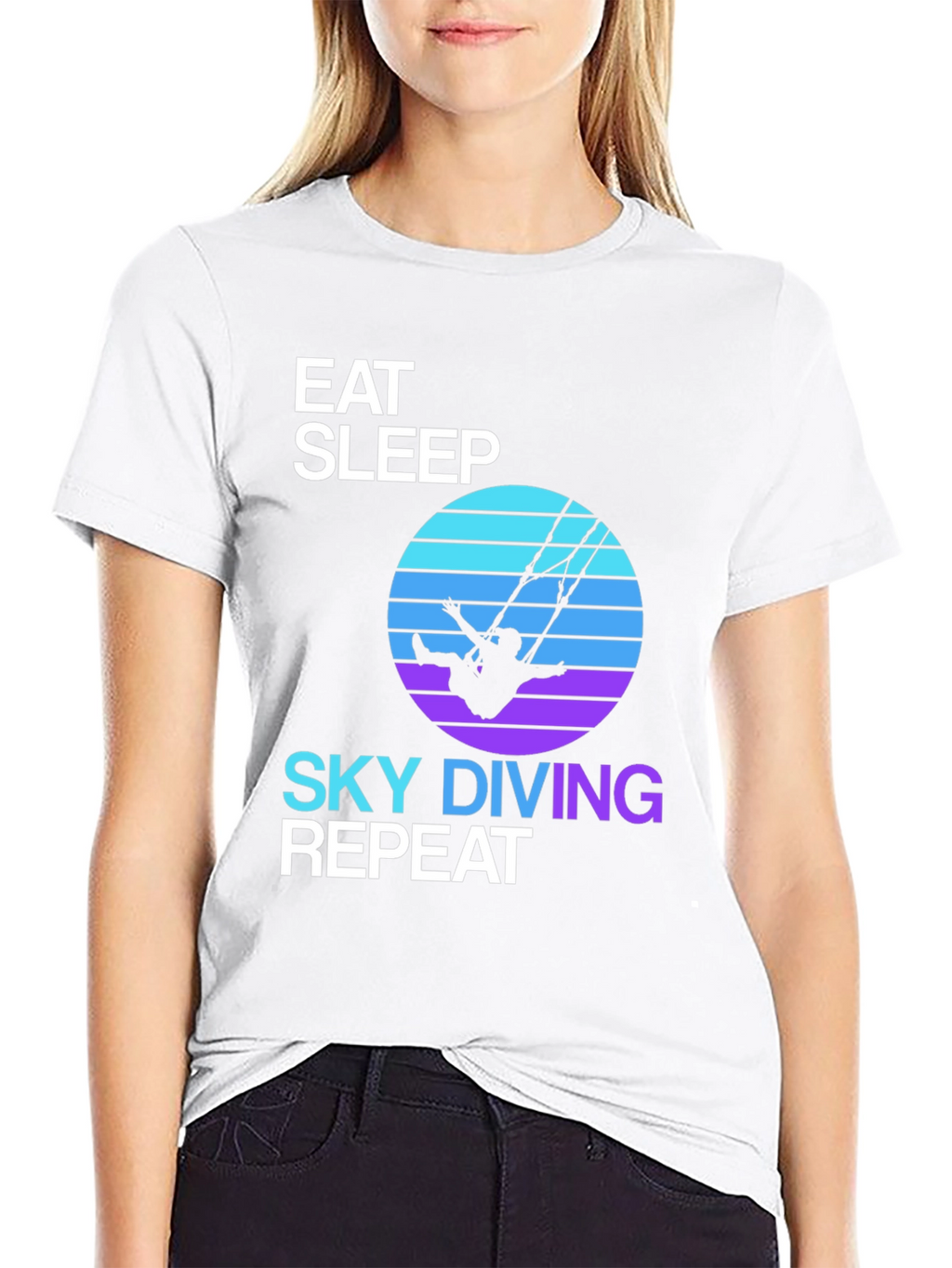 Eat Sleep Skydiving Repeat T-Shirt
