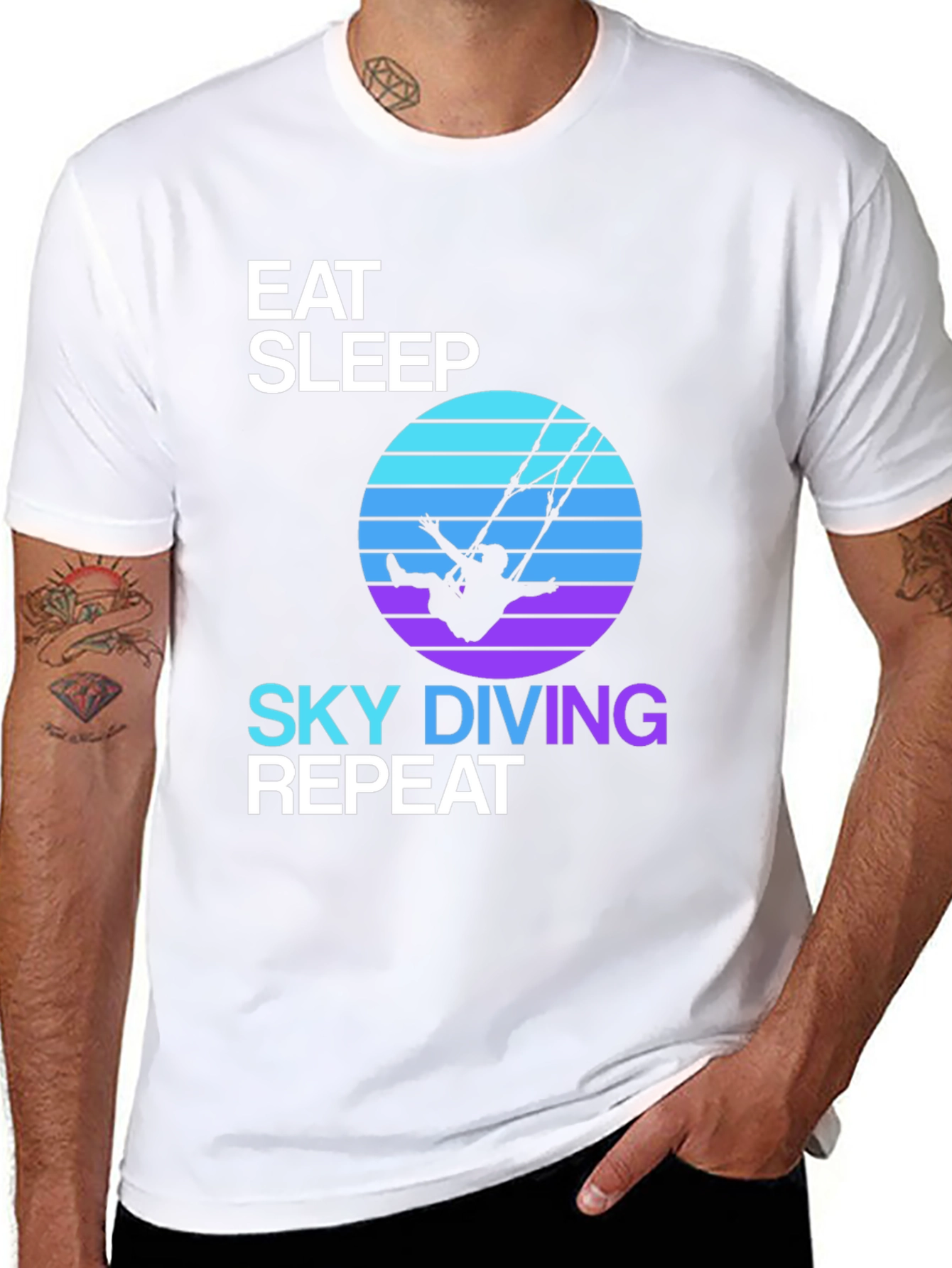 Eat Sleep Skydiving Repeat T-Shirt