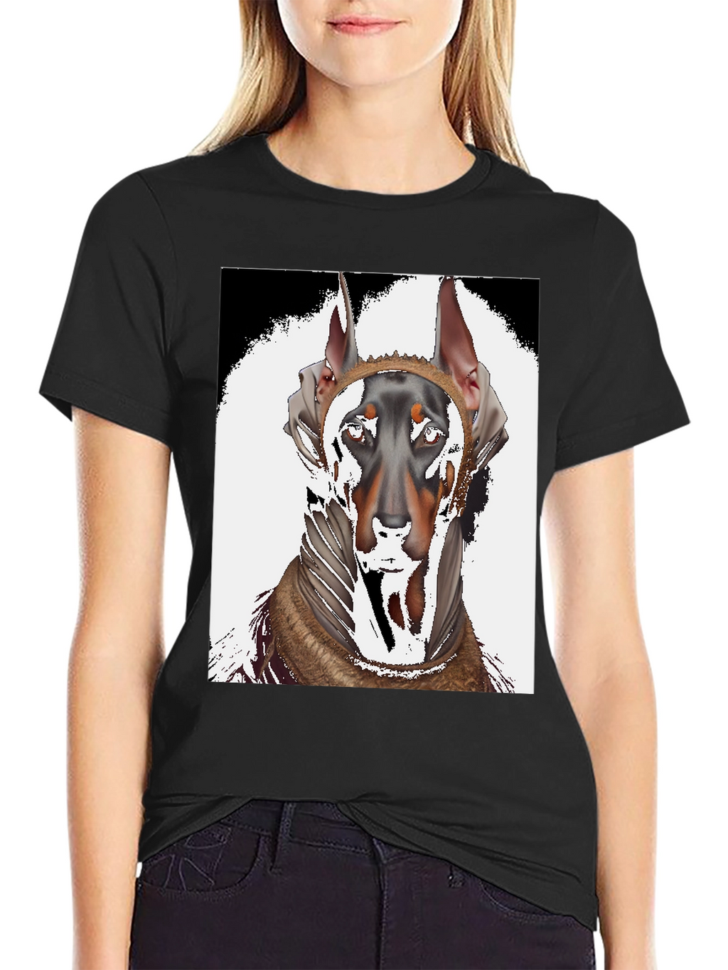 Doberman T-Shirt: Unique Dog Graphic Tee for Men