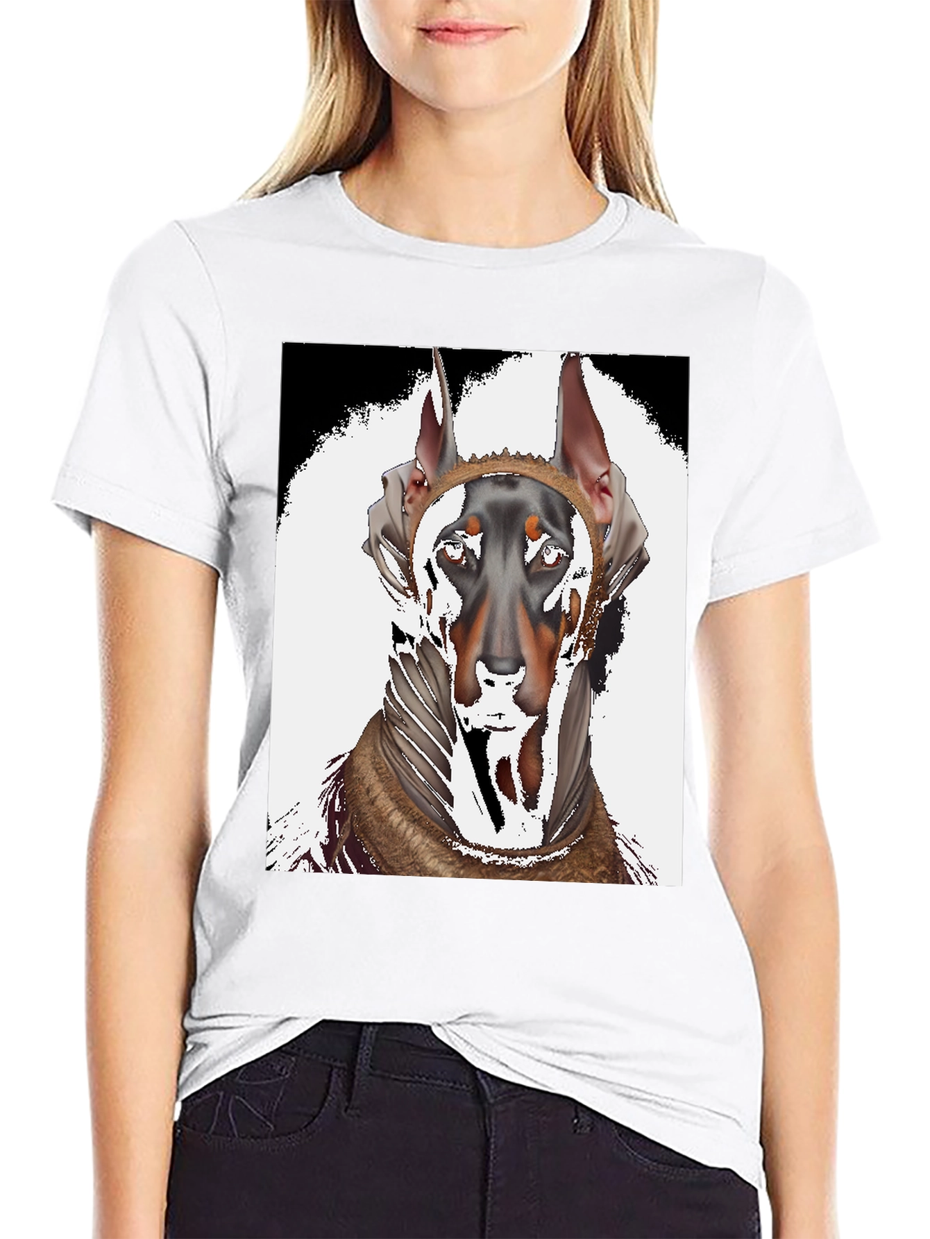 Doberman T-Shirt: Unique Dog Graphic Tee for Men
