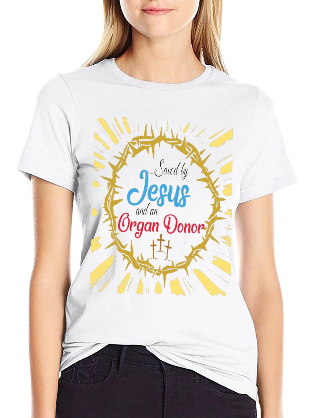 Saved by Jesus and Organ Donor T-Shirt