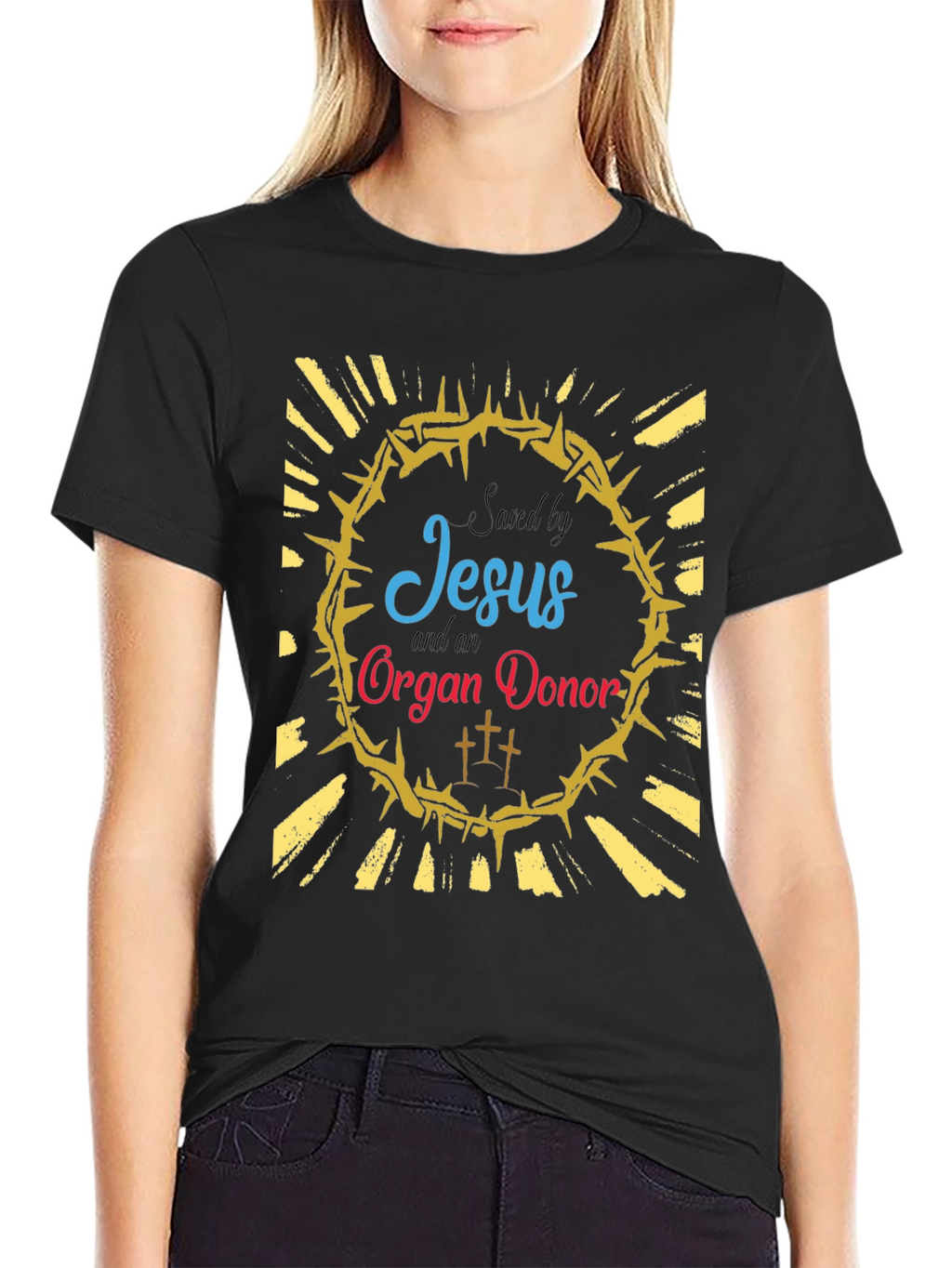 Saved by Jesus and Organ Donor T-Shirt