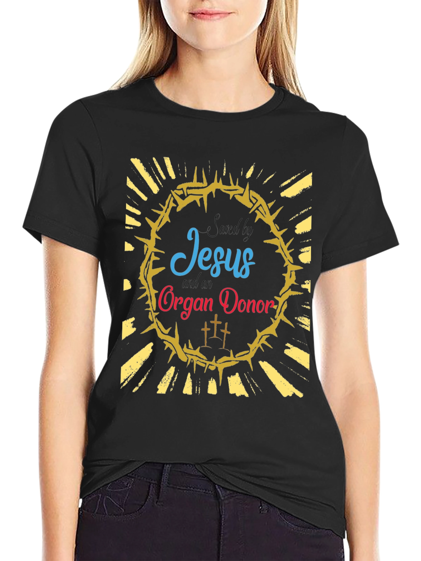 Saved by Jesus and Organ Donor T-Shirt