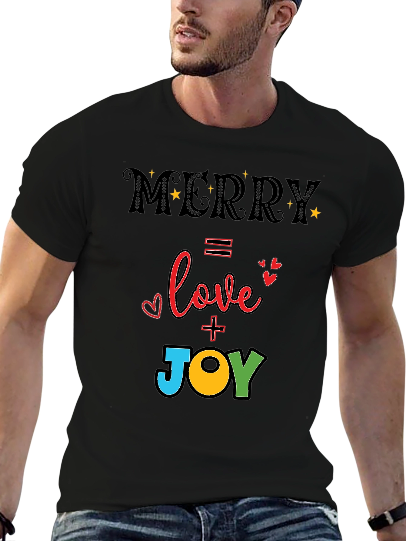 Merry Love & Joy T-Shirt - Holiday Festive Tee