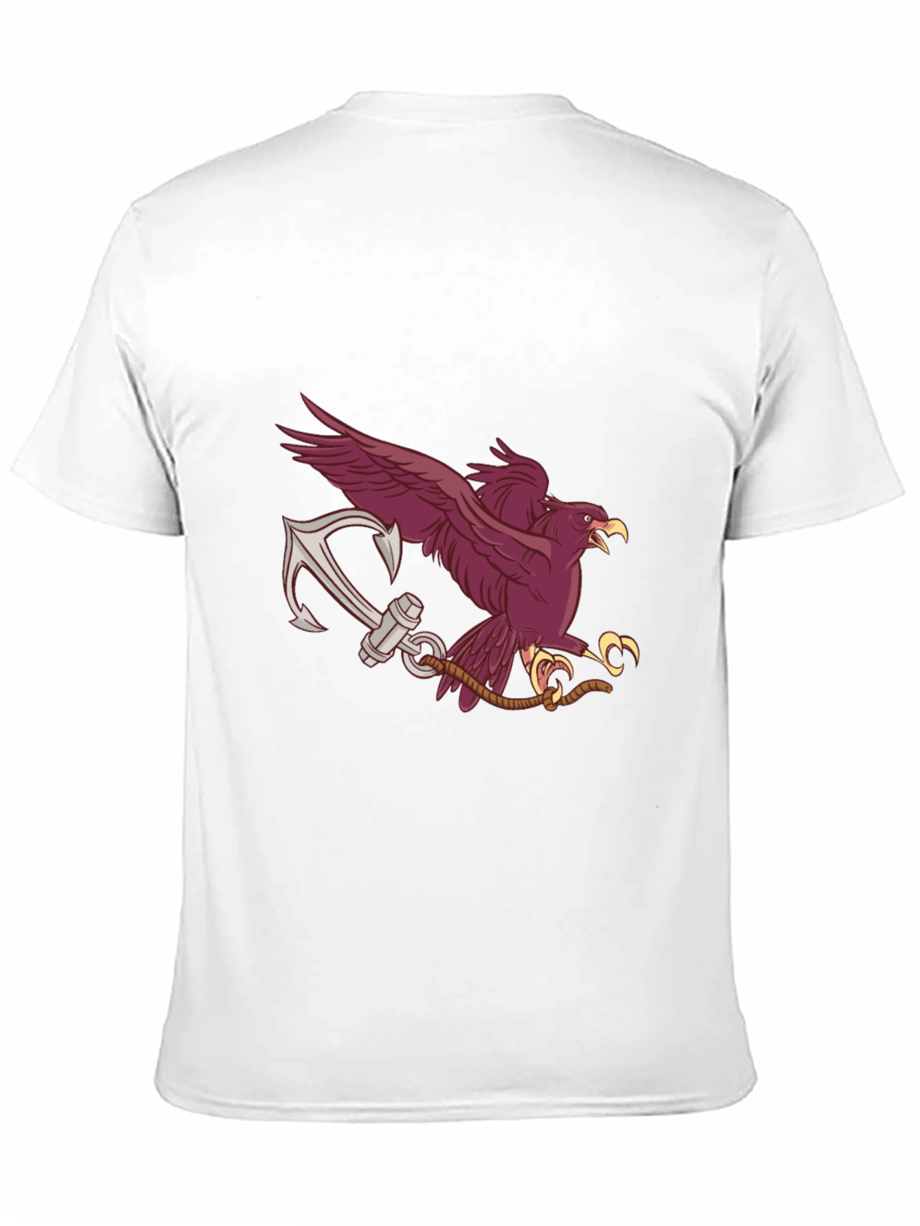 Eagle Anchor Graphic T-Shirt - Black