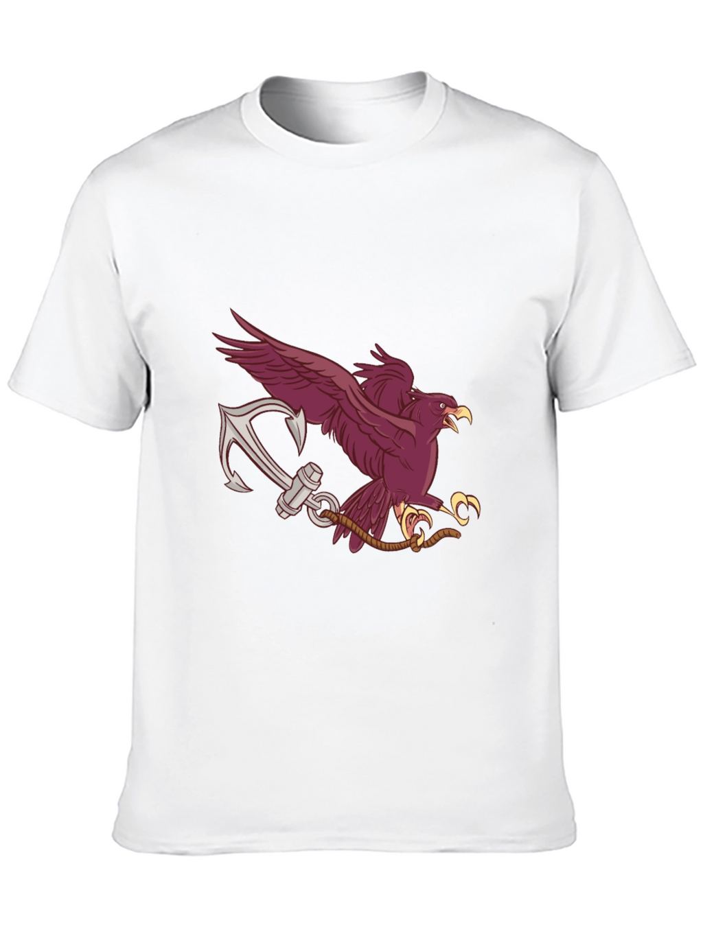 Eagle Anchor Graphic T-Shirt - Black