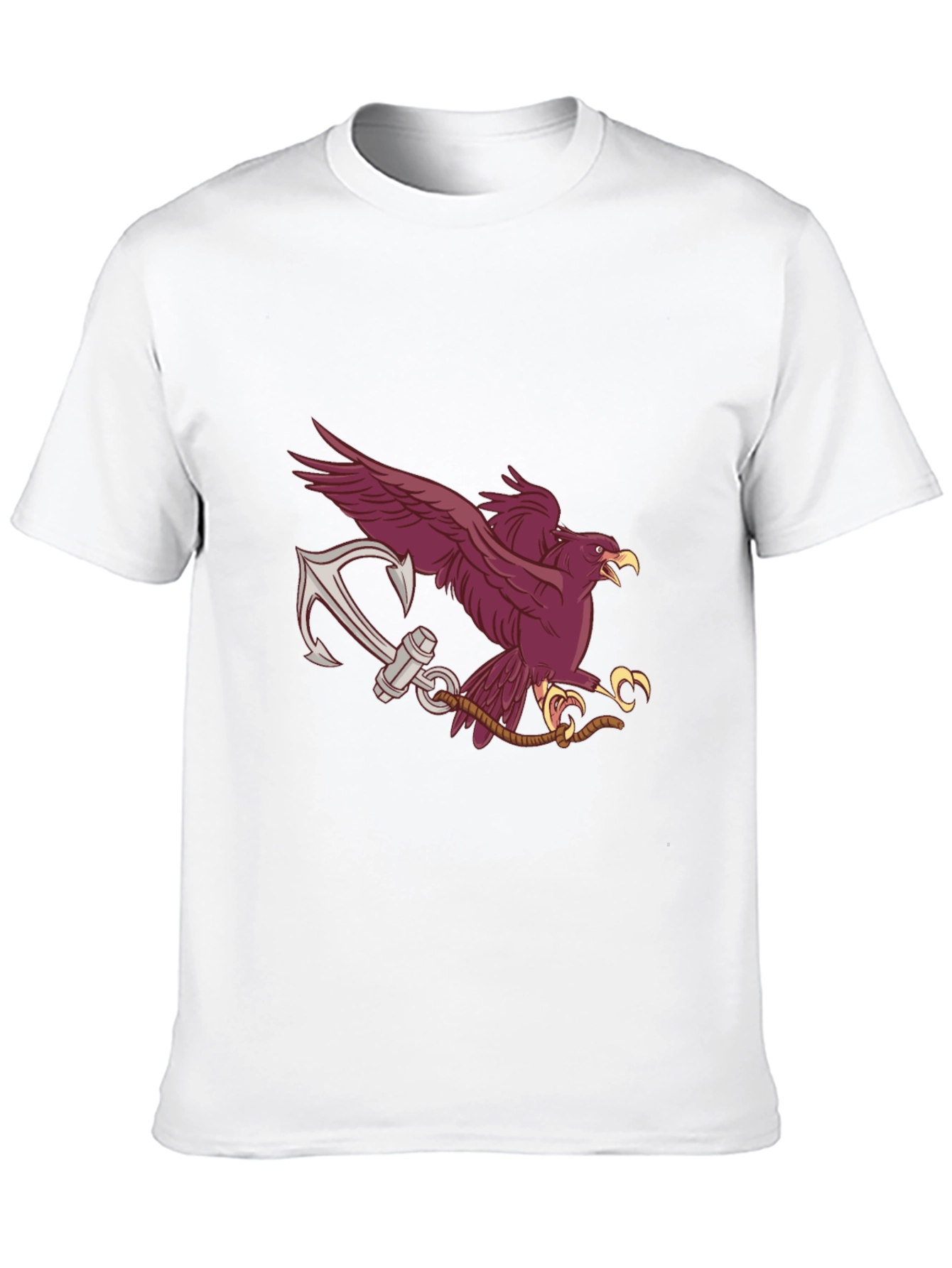 Eagle Anchor Graphic T-Shirt - Black