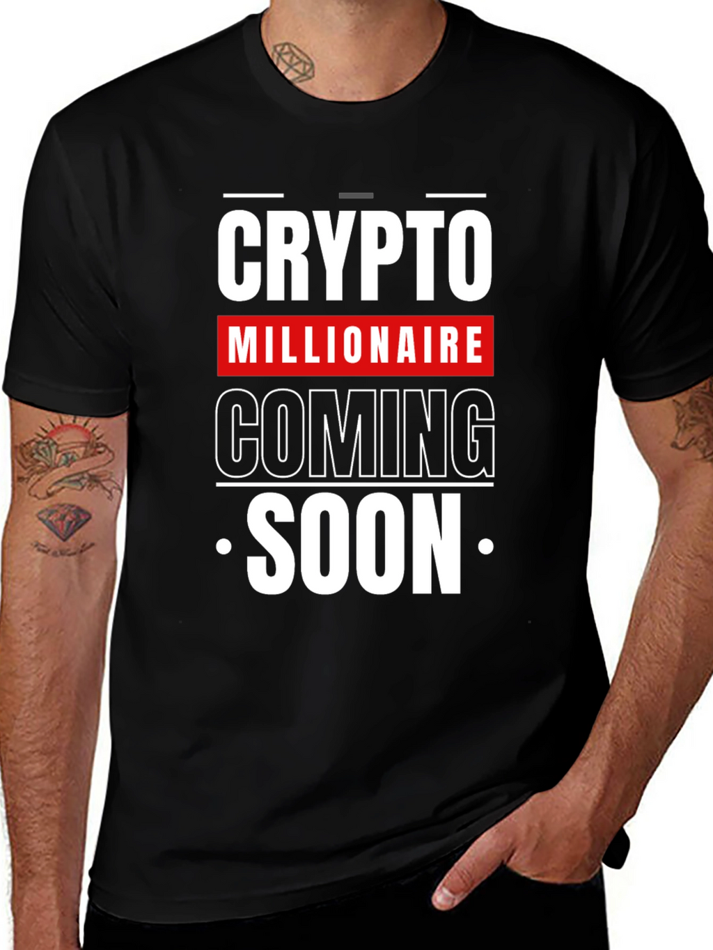 Crypto Millionaire Coming Soon Graphic Tee
