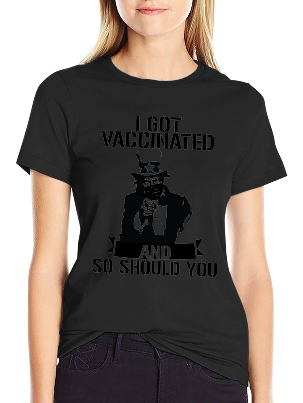 I Got Vaccinated Shirt - Uncle Sam Tee